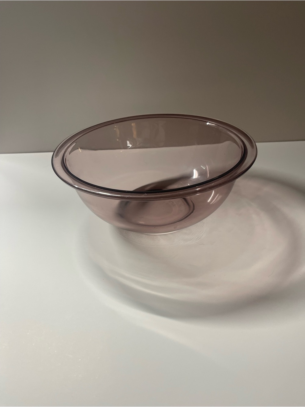 Pyrex Purple Glass Cranberry 1.5. QT Nesting Mixing Bowl #323 Vintage